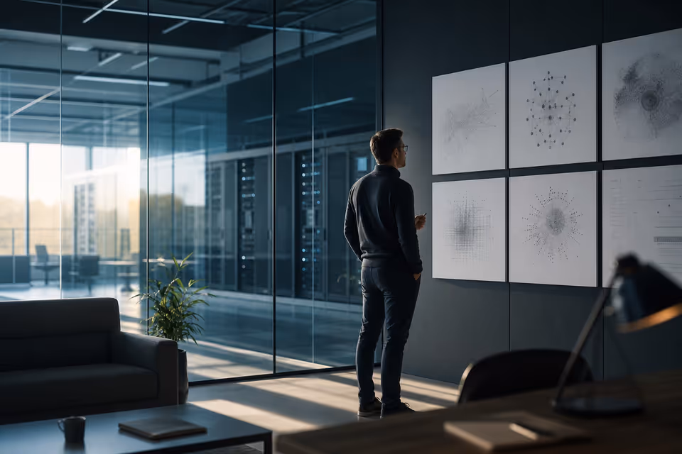 Cloud architect reviewing a platform plan