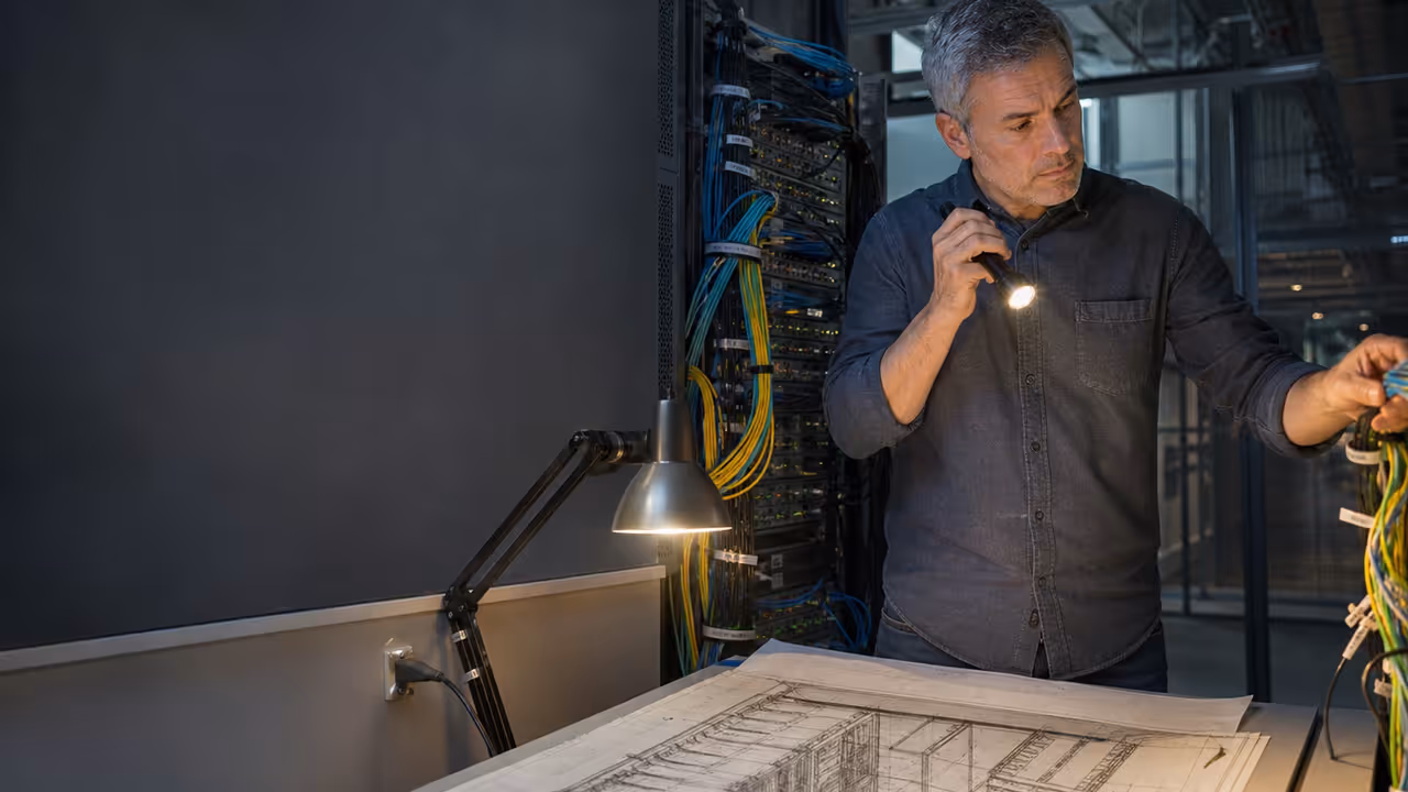 Reliability engineer tracing network connections
